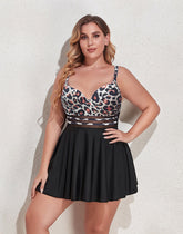 Ocevara Multicolor Camisole Plus Size Swimdress Tankini Swimsuit - image 1