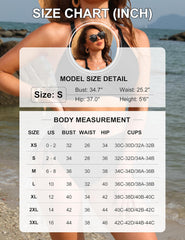 Ocevara Ocevara - Women's High Waisted Bikini Sets Drawstring Tummy Control Swimsuits Crisscross Tie - image 58
