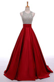 Red Prom Dresses,Lomg Evening Dress,Beading Party Dresses,Beading A-line Prom Dresses,Cheap Prom Dress,Prom Dresses For Teens,Satin Evening Dresses