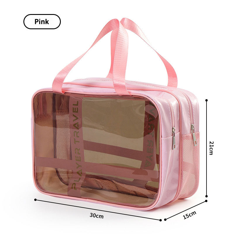 New portable waterproof large-capacity wet and dry separation toiletry, makeup storage and swimming bag