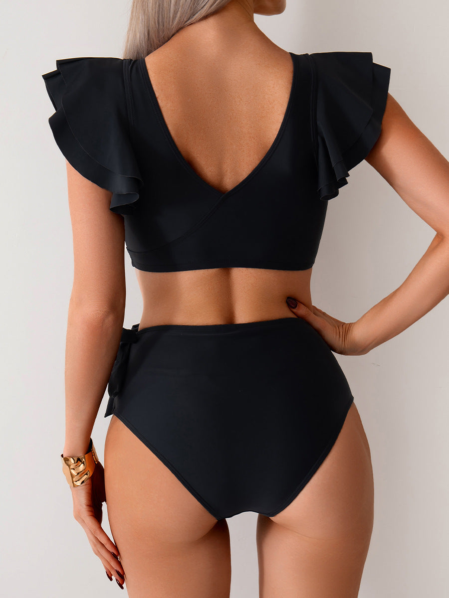 Ocevara Ocevara - Women's High Waisted Bathing Suits Tummy Control Two Piece Swimsuits Ruffle Bikini - image 13