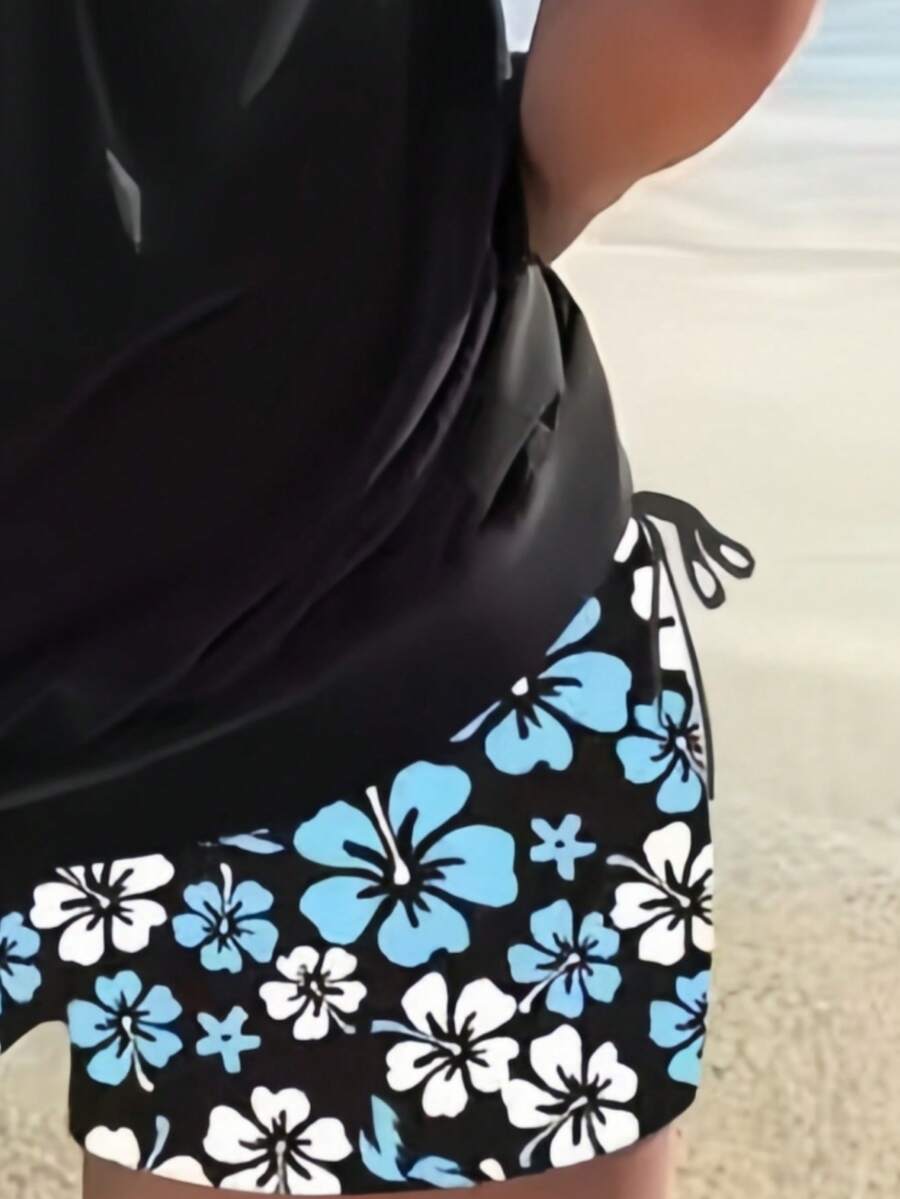 Printed Two-Piece Swimwear Set