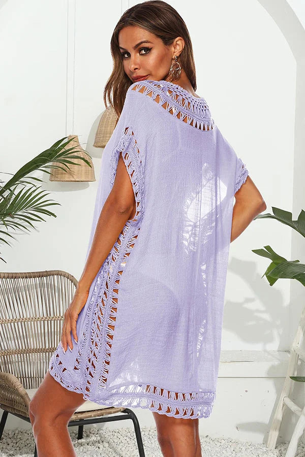 Fashion Hollow V Neck Swimsuits Cover Up Secondary image