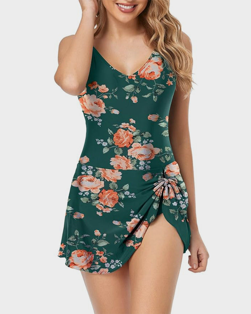 Ocevara - Women's Tummy Control Slim Fit One Piece Swimsuit