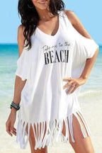 Ocevara - Tassel Letters Print Cover Up