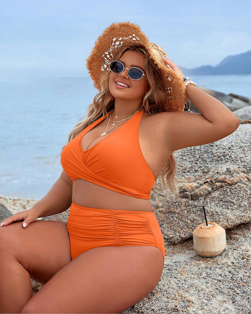 Ocevara Ocevara - Tummy Control Bathing Suits Modest High Waisted Bikini Sets - image 26