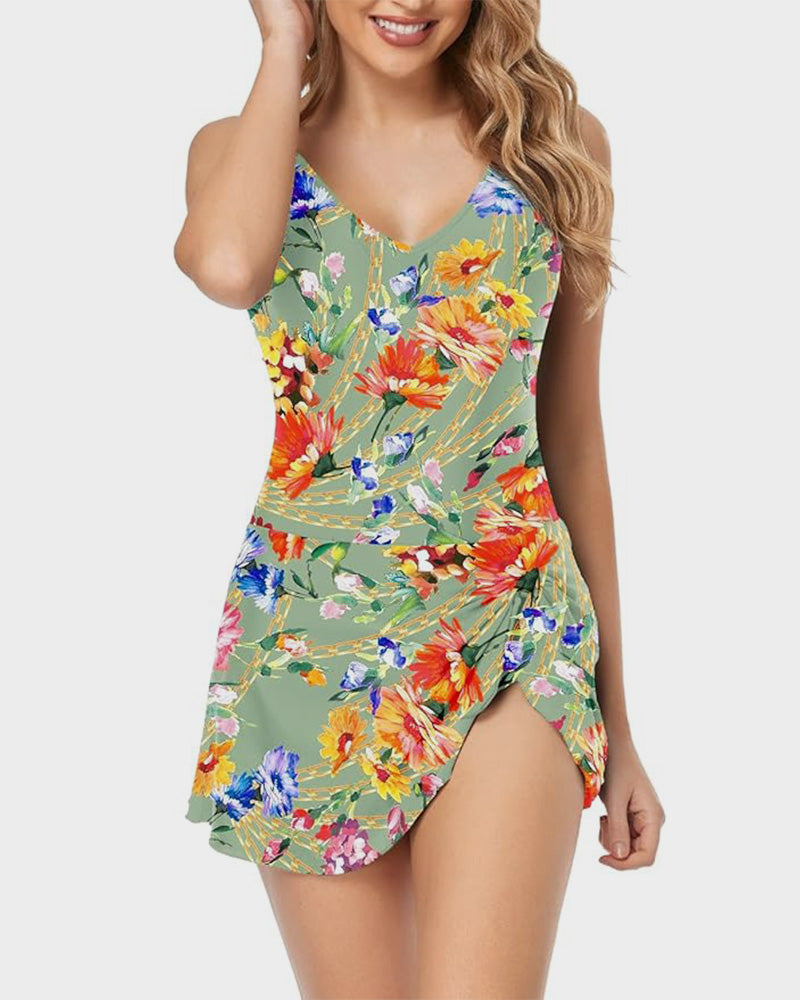 Ocevara - Women's Tummy Control Slim Fit One Piece Swimsuit