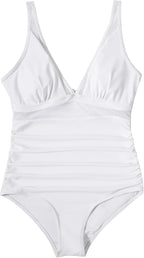 Ocevara - Women Sexy Mesh Tummy Control Swimsuit Push Up High Waisted Bathing Suit