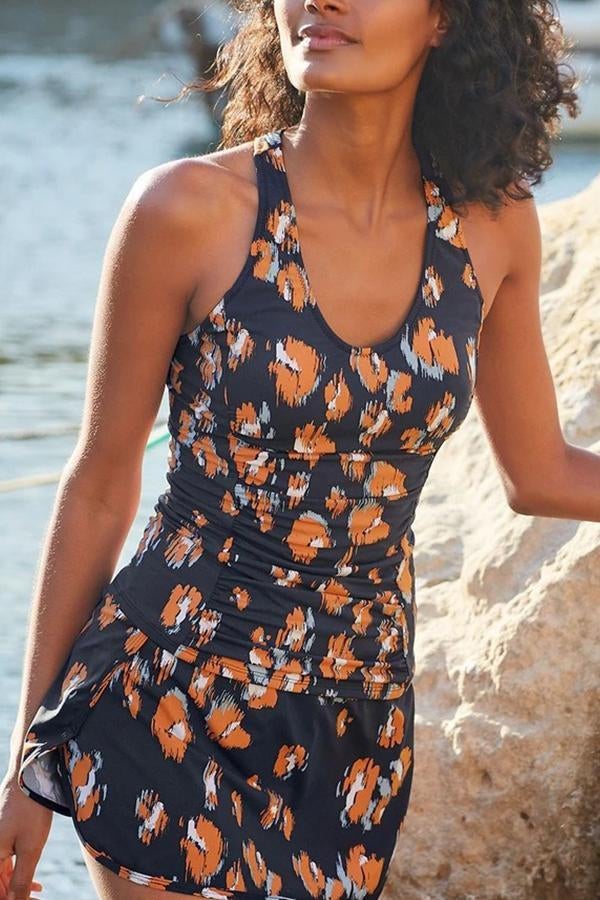 Scoop Neckline Active Tankini Set Main image