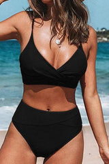 Ocevara Ocevara - V-Neck High Waist Bikini - image 2