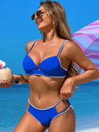 Ocevara - Women's Bikini Sets Cutout Two Piece Swimsuit Sexy Underwire Bathing Suit Cheeky Swimwear Push Up Beachwear