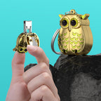 German Professional Stainless Steel Mini Nail Clippers, Ultra Sharp and Sturdy Fingernail and Toenail Clippers, Foldable Portable Nail Clippers with Owl Patterns