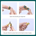 German Professional Stainless Steel Mini Nail Clippers, Ultra Sharp and Sturdy Fingernail and Toenail Clippers, Foldable Portable Nail Clippers with Owl Patterns