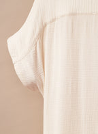 Ocevara - White Solid Color Long Sun-proof Cardigan Cover Up