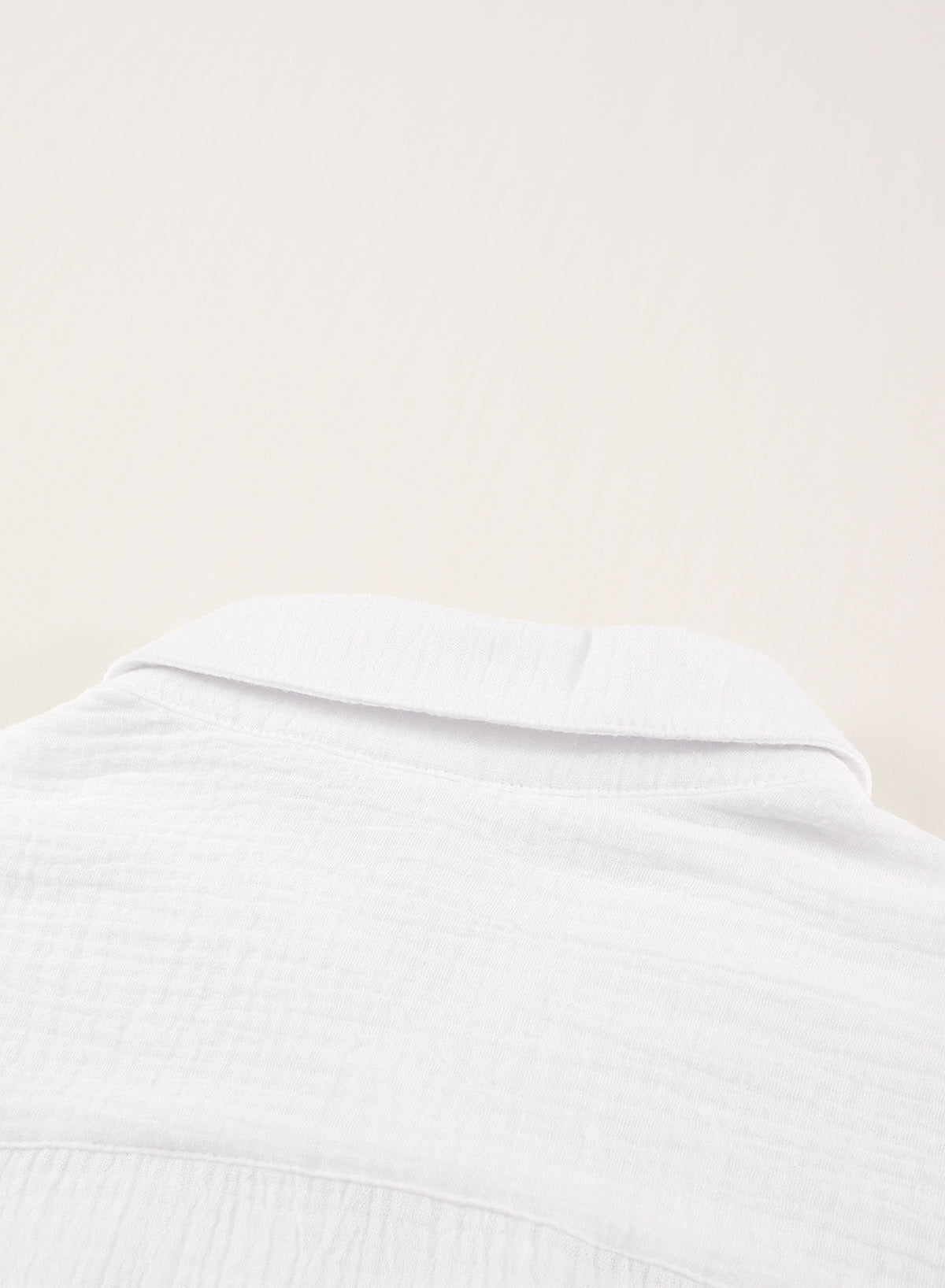 Ocevara - White Solid Color Long Sun-proof Cardigan Cover Up