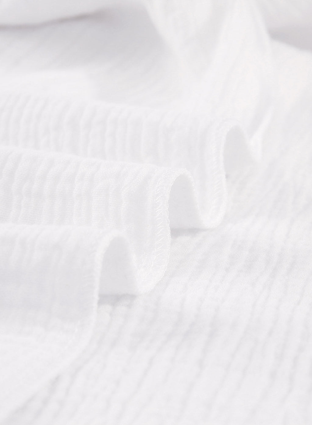 Ocevara - White Solid Color Long Sun-proof Cardigan Cover Up