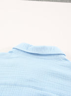 Ocevara - White Solid Color Long Sun-proof Cardigan Cover Up