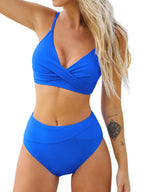 Ocevara - V-Neck High Waist Bikini