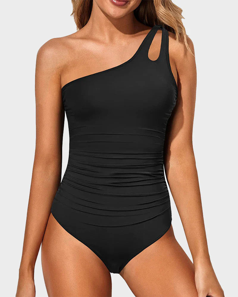 Ocevara - One Shoulder One Piece Swimsuit for Women Tummy Control Bathing Suits Main image