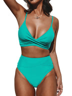Ocevara - V-Neck High Waist Bikini