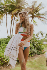 Ocevara Ocevara - Multi-Colored Pixel Color block Bikini - image 3
