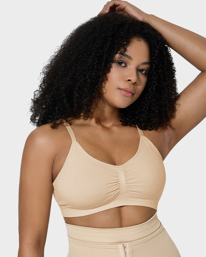 Ocevara Women's Full Coverage Non-Padded Wireless Sculpt Bra