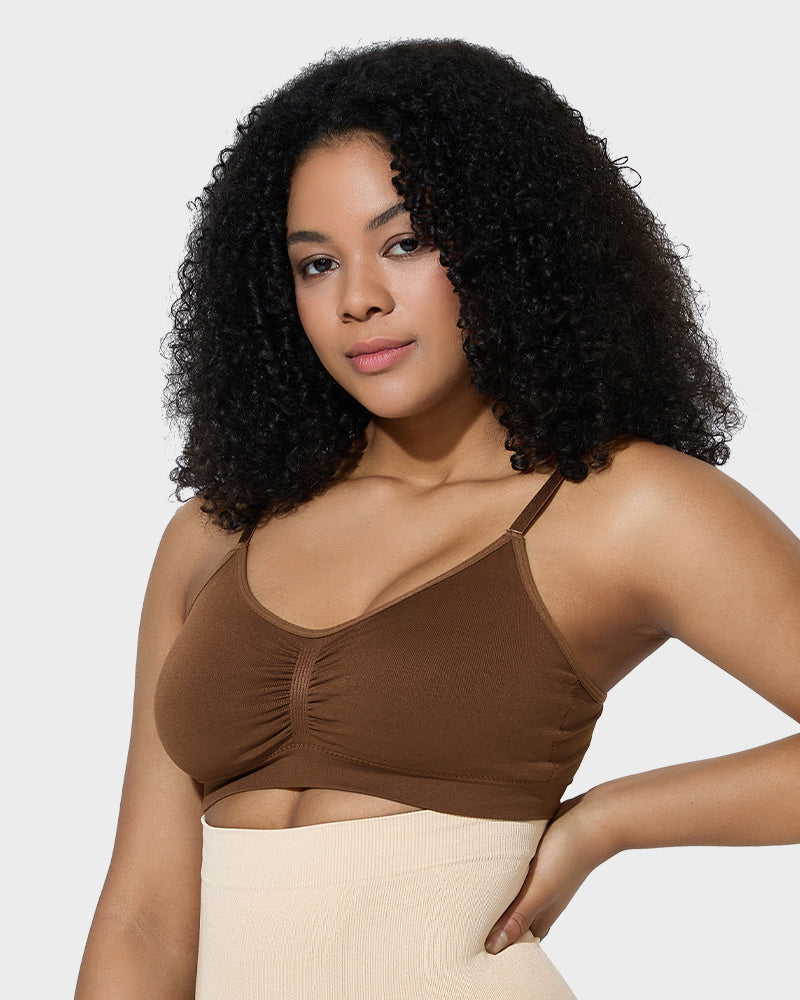 Ocevara Women's Full Coverage Non-Padded Wireless Sculpt Bra