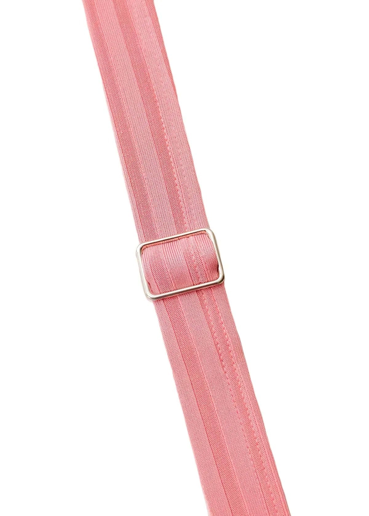 Mid Waisted Tropical Plants Print Dusty Pink Tankini Set