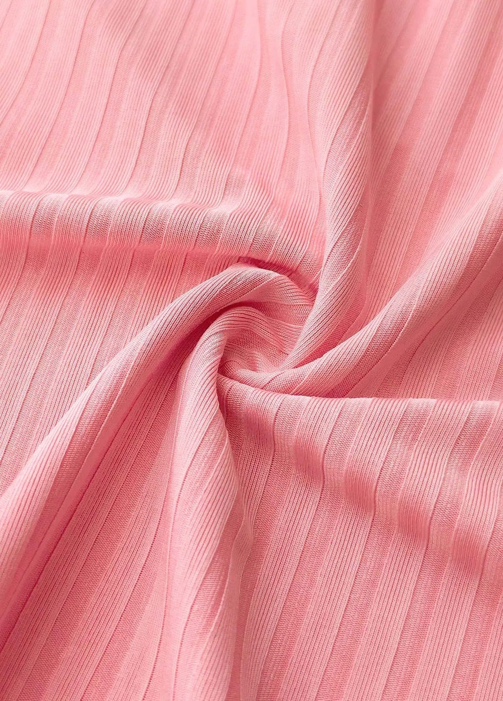 Mid Waisted Tropical Plants Print Dusty Pink Tankini Set