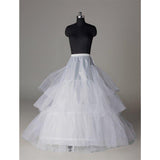 Tulle Wedding Petticoats Accessories White Floor Length OKP4
