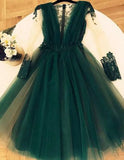Cute A Line Tulle Green Short Homecoming Dress,Graduation Dresses OKC22