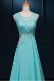 Long Lace Beaded Chiffon Modest Empire Prom Dresses ED0718