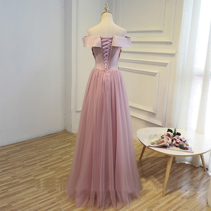 Cheap Pink Long Party Evening Dresses new Lace Up Women Formal Prom Gown OK140