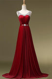 Beading Long High Low A-line Charming Prom Dresses K106