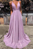 New Long Prom Dress Spaghetti Straps A Line Sparkly Fashion Evening Dress OK1026