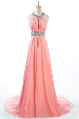 High Waist Long Chiffon Pregnant Dresses,Prom Dress