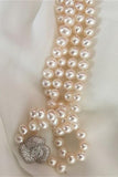 Handmade Near Round 7-8mm Freshwater Pearl Necklace P23