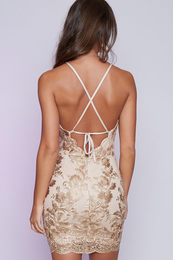 Mini Backless Homecoming Dresses,Sexy Sheath Sequins Cocktail Party Dress OK295