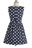 Pretty Cute Handmade Short Vintage Dress With Bow V11