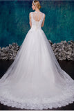 Long Lace Custom Made Ball Gown Wedding Dresses W14