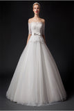 Elegant Big Puffy Lace Wedding Dresses With Sleeves W16