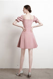 Soft Vintage Short Homecoming Dress Simple Style Party Dress K0925