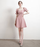 Soft Vintage Short Homecoming Dress Simple Style Party Dress K0925