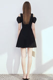 Simple Style Black Short Prom Dress Vintage Cute Homecoming Dress K923