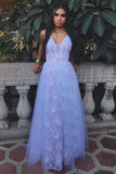 A-line Long Prom Dress Prom Dress For Teens  Graduation Party Dress OKT37