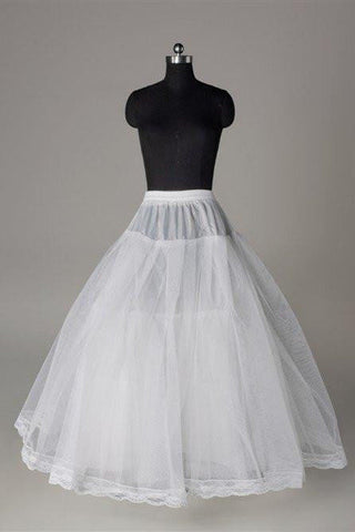 Fashion A Line Wedding Petticoats Accessories White Floor Length OKP3