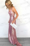 Sexy Prom Dresses,Mermaid Prom Gown,Spaghetti Straps Prom Dress,Sequins Prom Dresses