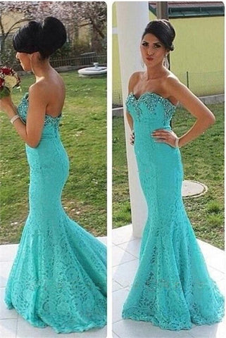 Mother Of The Bridal Dresses Mermaid Lace Beading Prom Dress K629