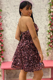 Dark Green Sequin Sweetheart A-Line Short Homecoming Dress OK1530