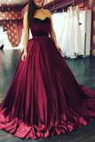 Unique Prom Dress,A Line Prom Dresses, Ball Gown Prom Dresses,Handmade Evening Dress,A Line Prom Gowns,Formal Women Dress,Burgundy Prom Dress